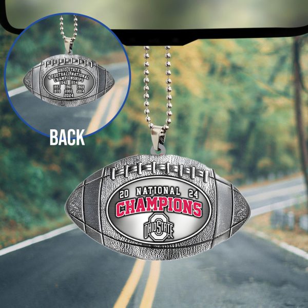 Ohio State Buckeyes Football Custom Shape 2-sided Acrylic Car Ornament - TANTN 10667