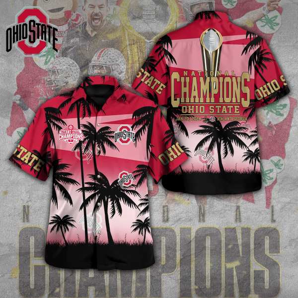 Ohio State Buckeyes Football 3D Hawaiian Shirt - TANTN 10628