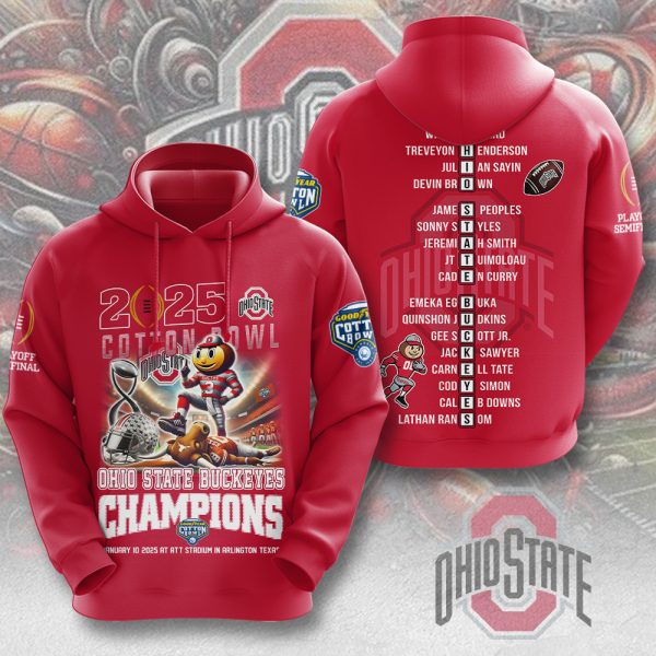 Ohio State Buckeyes Football 3D Apparel - MAITM 9572