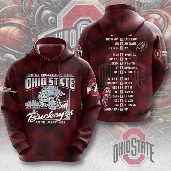 Ohio State Buckeyes Football 3D Apparel - MAITM 9584