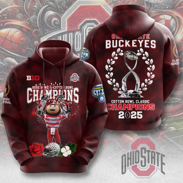 Ohio State Buckeyes Football 3D Apparel - MAITM 9614