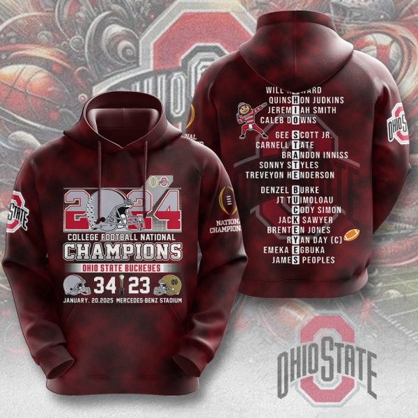 Ohio State Buckeyes Football 3D Apparel - MAITM 9669