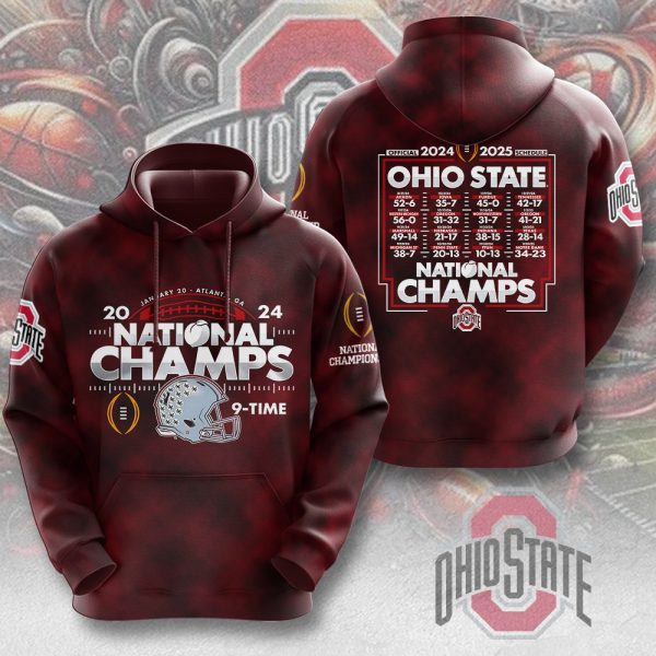 Ohio State Buckeyes Football 3D Apparel - MAITM 9680