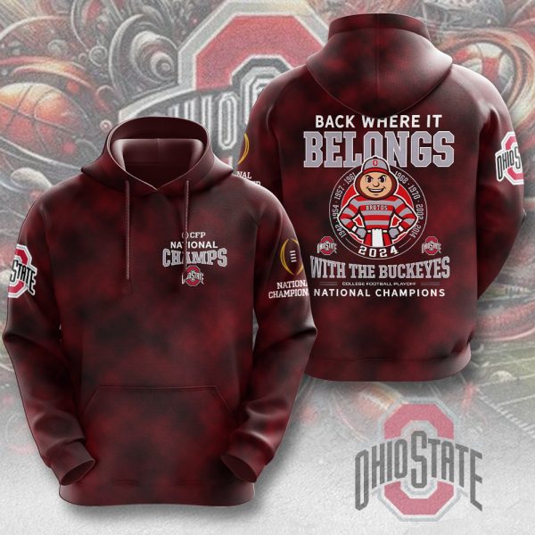 Ohio State Buckeyes Football 3D Apparel - MAITM 9681