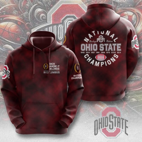 Ohio State Buckeyes Football 3D Apparel - MAITM 9711