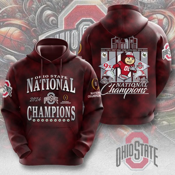 Ohio State Buckeyes Football 3D Apparel - MAITM 9722