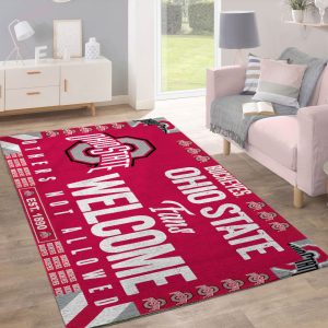 Ohio State Buckeyes Football Rectangular Rug - MAITM 9601