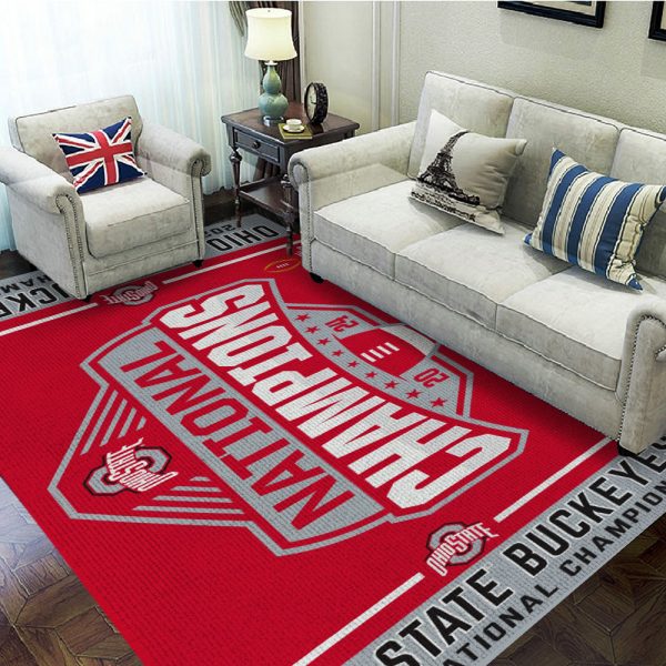 Ohio State Buckeyes Football Rectangular Rug - MAITM 9670