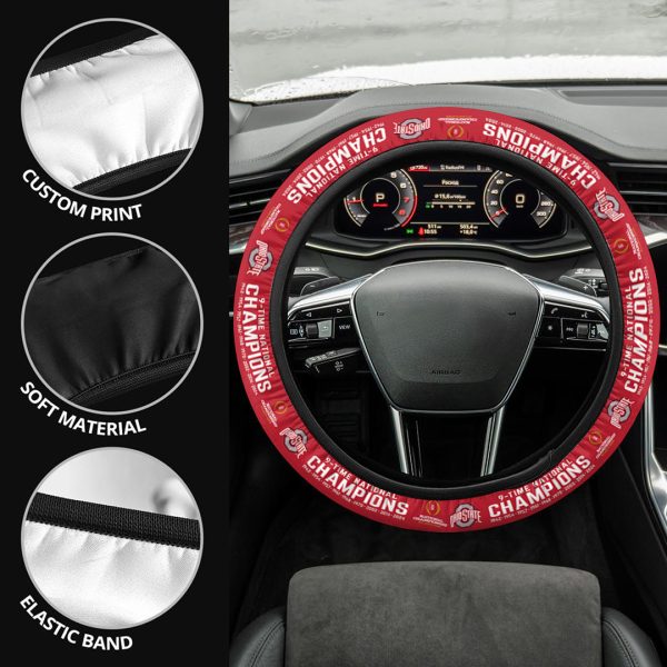 Ohio State Buckeyes Football Steering Wheel Cover - MAITM 9691