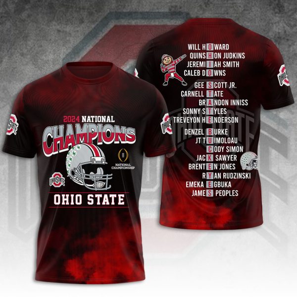 Ohio State Buckeyes Football 3D Apparel - HOATT 8110