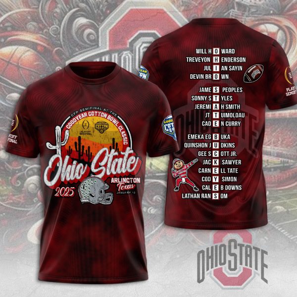 Ohio State Buckeyes Football 3D Apparel - MAITM 9444