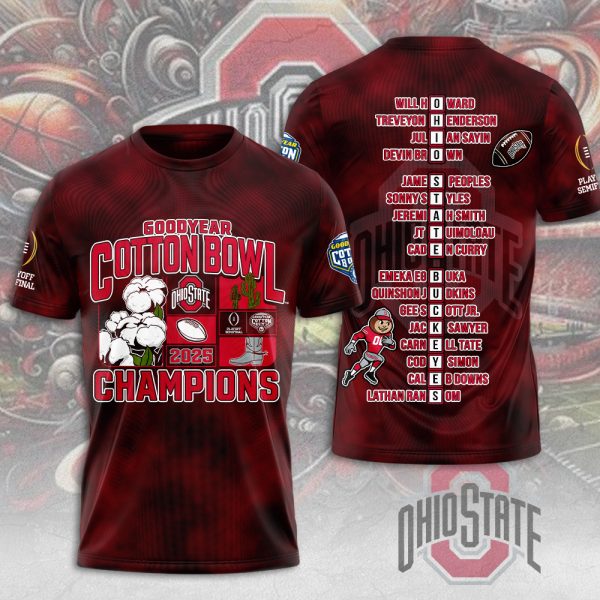 Ohio State Buckeyes Football 3D Apparel - MAITM 9567