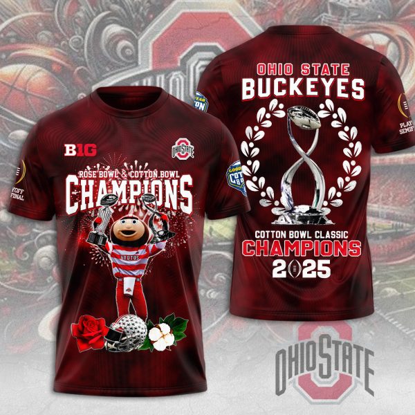 Ohio State Buckeyes Football 3D Apparel - MAITM 9614