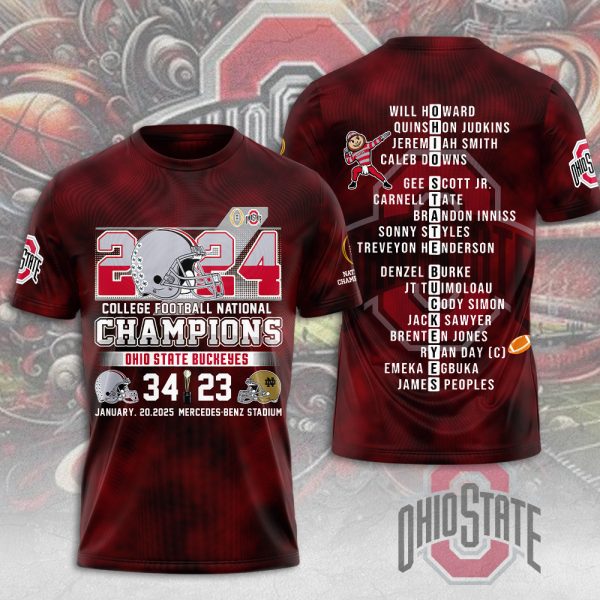 Ohio State Buckeyes Football 3D Apparel - MAITM 9669