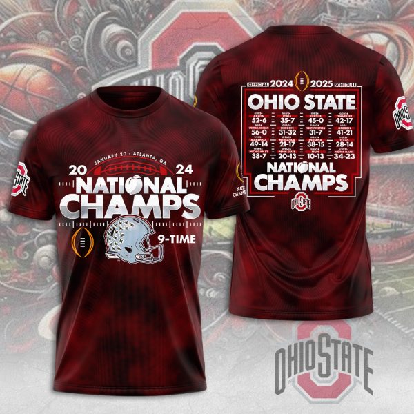 Ohio State Buckeyes Football 3D Apparel - MAITM 9680