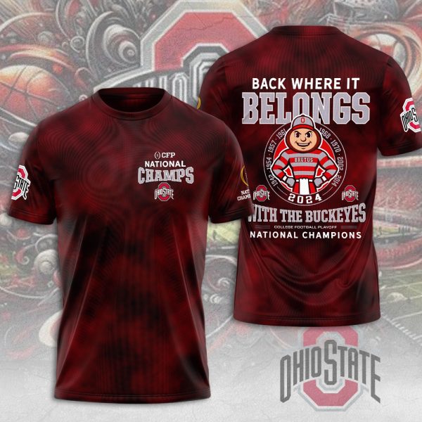 Ohio State Buckeyes Football 3D Apparel - MAITM 9681