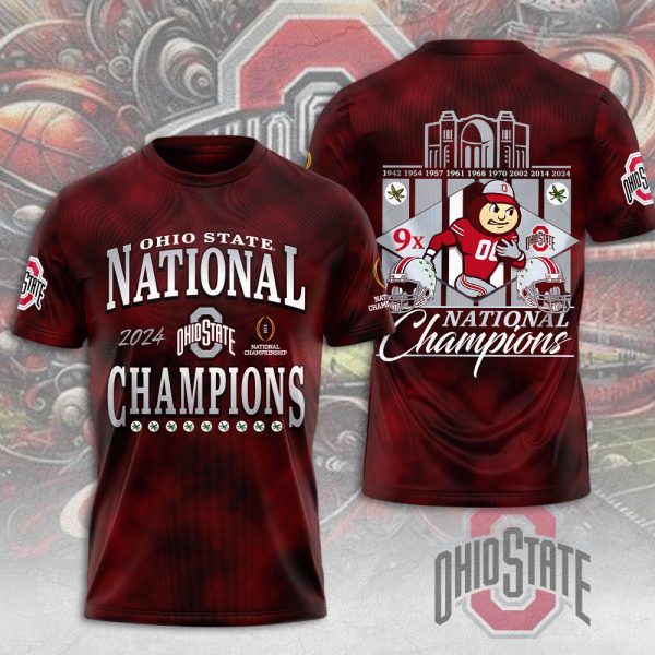 Ohio State Buckeyes Football 3D Apparel - MAITM 9722