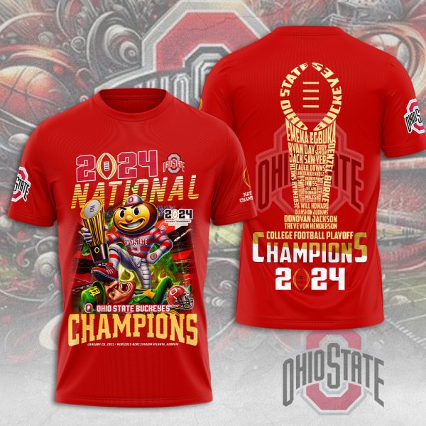 Ohio State Buckeyes Football 3D Apparel - MAITM 9725