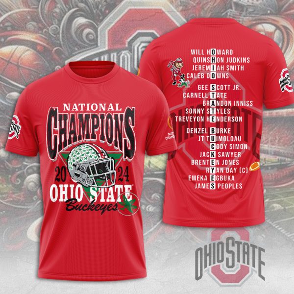 Ohio State Buckeyes Football 3D Apparel - MAITM 9735