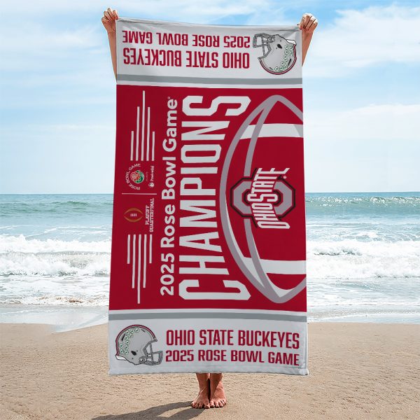 Ohio State Buckeyes Football Rectangle Beach Towel - MAITM 9420