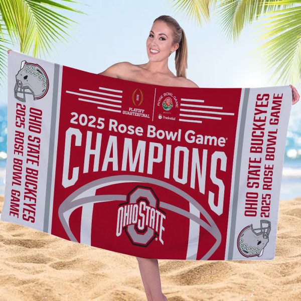 Ohio State Buckeyes Football Rectangle Beach Towel - MAITM 9420