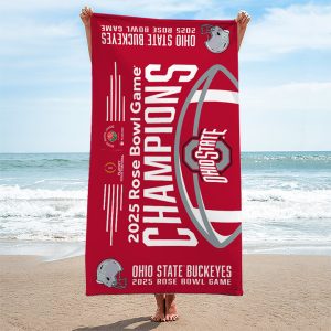 Ohio State Buckeyes Football Rectangle Beach Towel - TANTN 10253