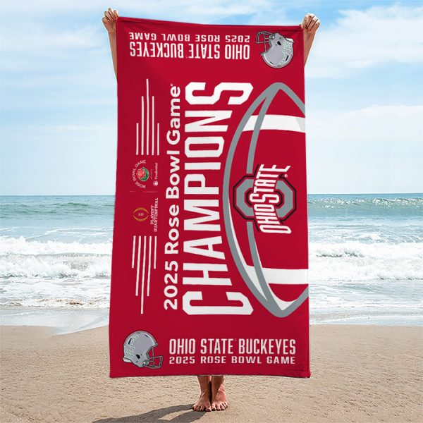 Ohio State Buckeyes Football Rectangle Beach Towel - TANTN 10253