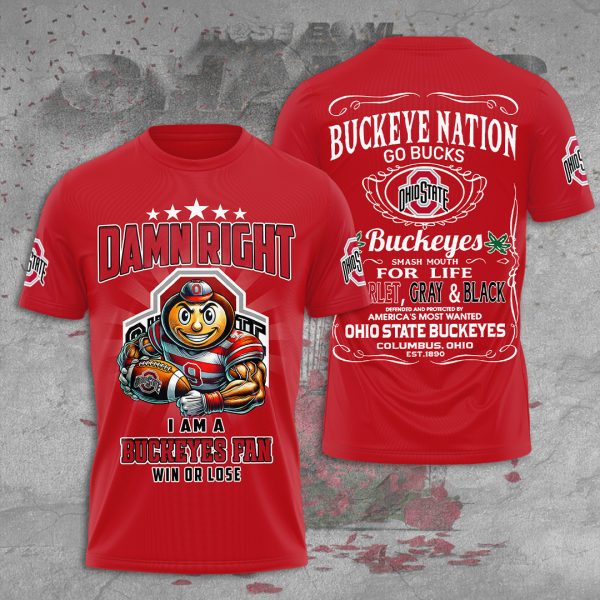 Ohio State Buckeyes Football 3D Apparel - TANTN 10345