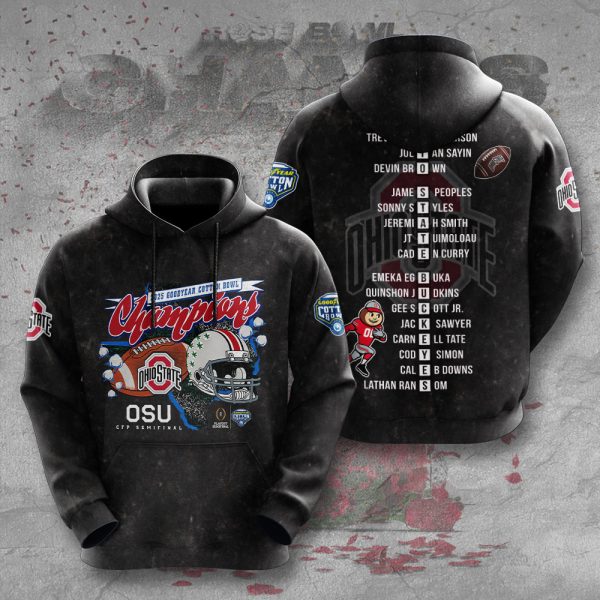 Ohio State Buckeyes Football 3D Apparel - TANTN 10460