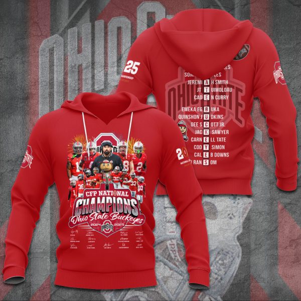 Ohio State Buckeyes Football 3D Apparel - TANTN 10595