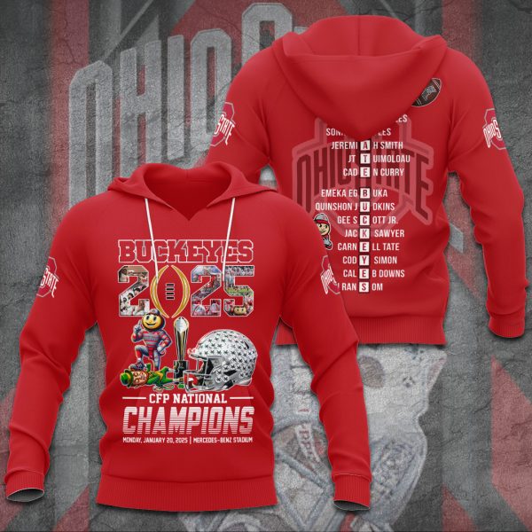 Ohio State Buckeyes Football 3D Apparel - TANTN 10597