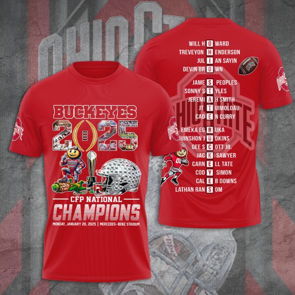 Ohio State Buckeyes Football 3D Apparel - TANTN 10597