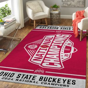 Ohio State Buckeyes Football Rectangular Rug - TANTN 10590