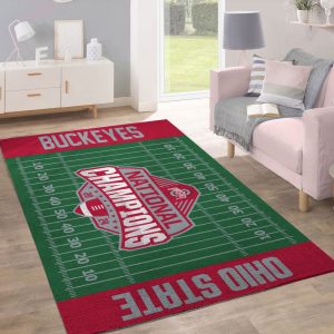 Ohio State Buckeyes Football Rectangular Rug - TANTN 10632