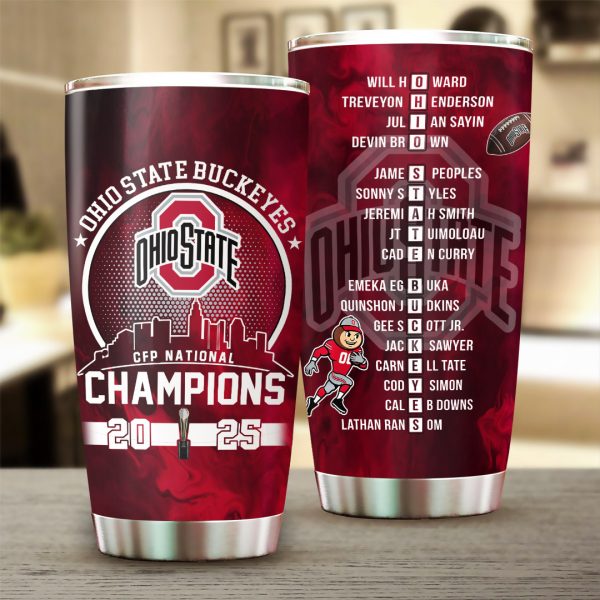 Ohio State Buckeyes Football Tumbler Cup - TANTN 10532