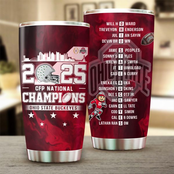 Ohio State Buckeyes Football Tumbler Cup - TANTN 10535