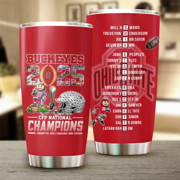 Ohio State Buckeyes Football Tumbler Cup - TANTN 10598