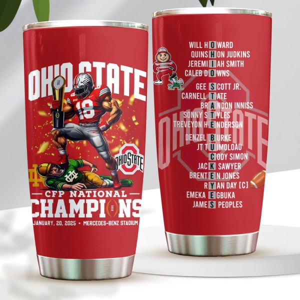 Ohio State Buckeyes Football Tumbler Cup - HOATT 8161