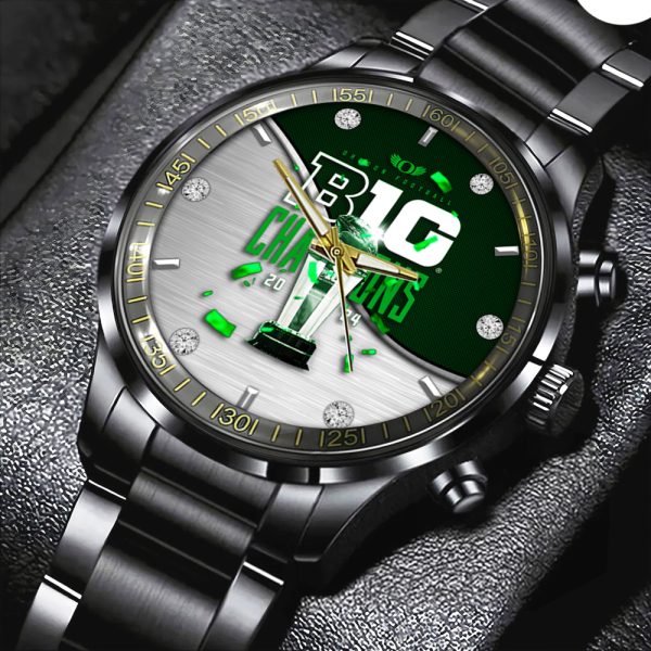 Oregon Ducks Football Black Stainless Steel Watch - HOATT 7783