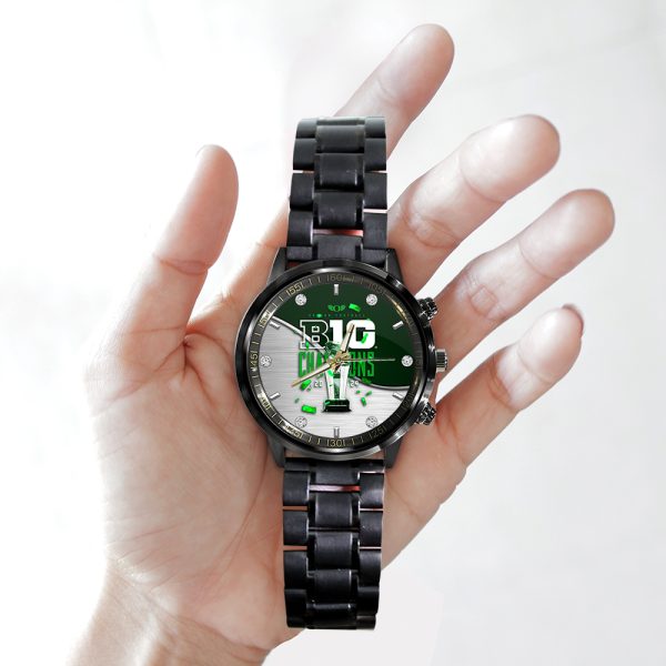 Oregon Ducks Football Black Stainless Steel Watch - HOATT 7783