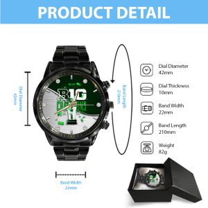 Oregon Ducks Football Black Stainless Steel Watch - HOATT 7783