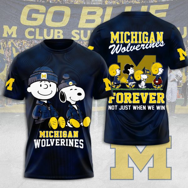 Peanuts x Michigan Wolverines Football 3D Apparel - MAITM 9635