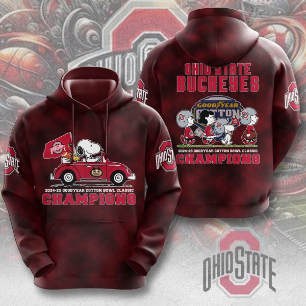 Peanuts x Ohio State Buckeyes Football 3D Apparel - MAITM 9627