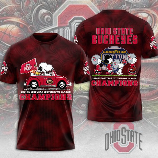 Peanuts x Ohio State Buckeyes Football 3D Apparel - MAITM 9627