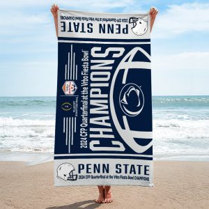 Penn State Nittany Lions Football Rectangle Beach Towel - MAITM 9435