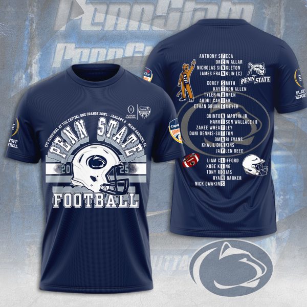 Penn State Nittany Lions Football 3D Apparel - MAITM 9452