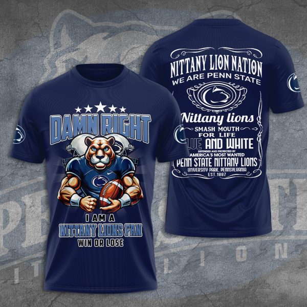 Penn State Nittany Lions Football 3D Apparel - TANTN 10347