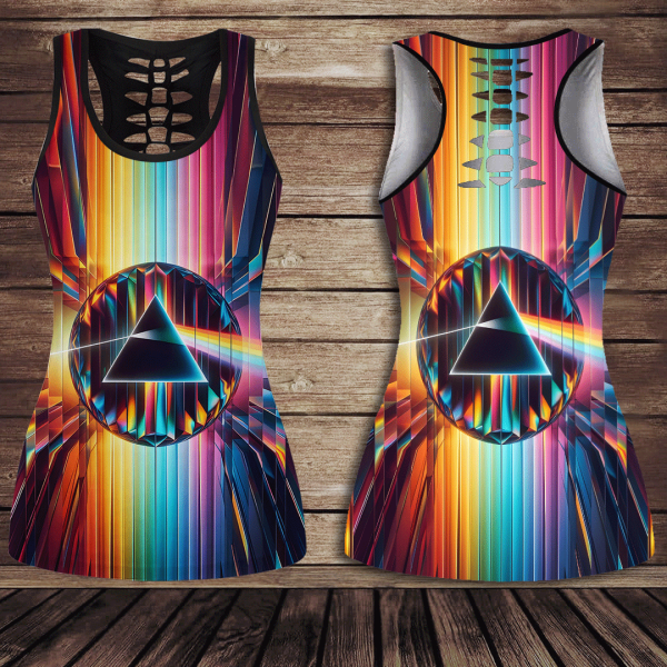 Pink Floyd Hollow Tank Top Leggings - GNE 2486