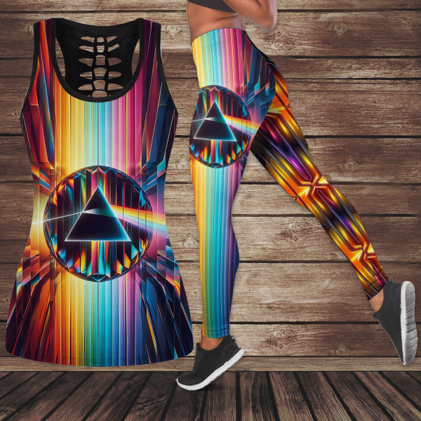 Pink Floyd Hollow Tank Top Leggings - GNE 2486