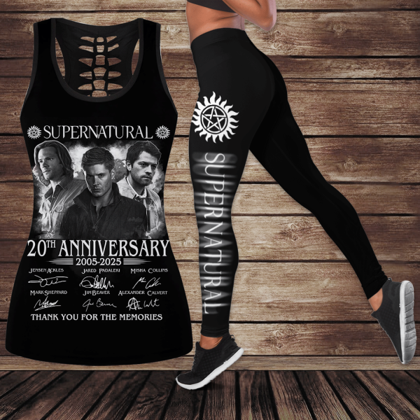 Supernatural Hollow Tank Top Leggings - GNE 2594